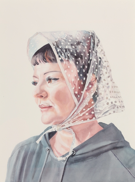 Unter der Haube 4 2013_Aquarell_49 x 36 cm_345 Euro_©_Mona_Wolfs